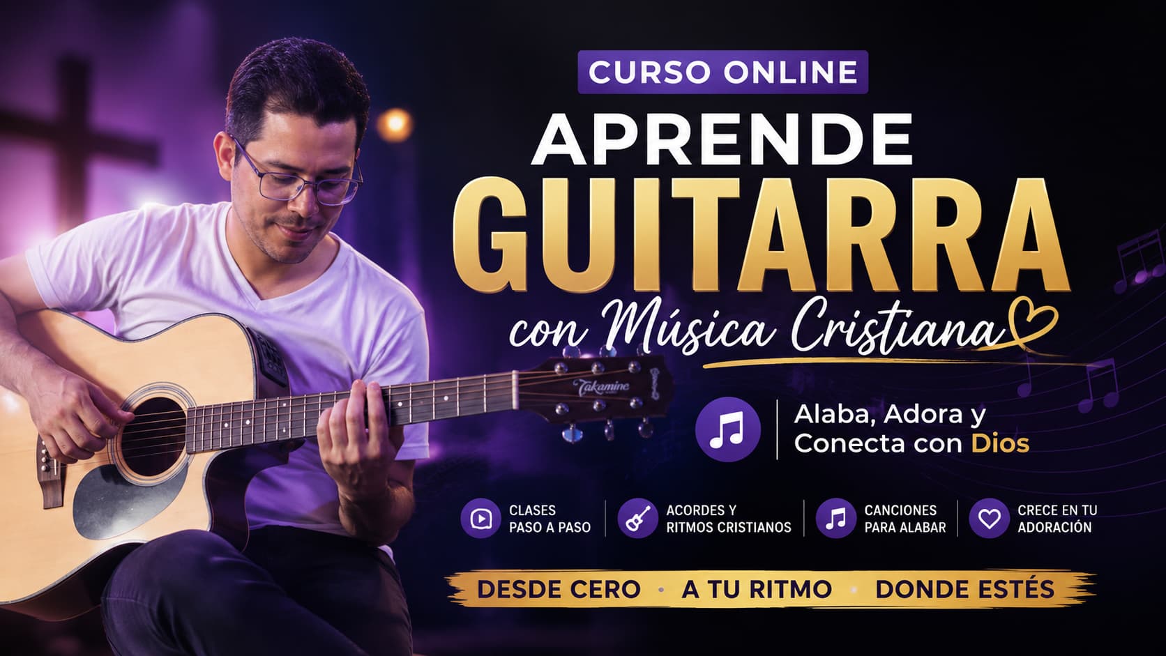 Aprende a Tocar Guitarra Desde Cero con Música Cristiana