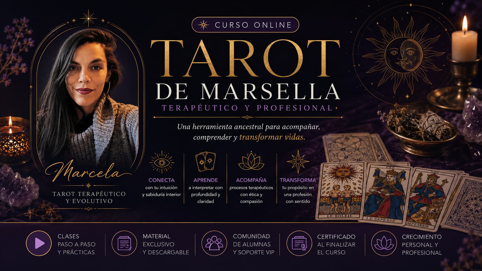 Tarot de Marsella — Certificación Profesional Online