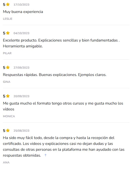 Testimonio de Testimonios (Hotmart)