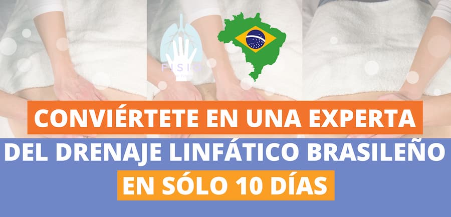 Imagen promocional del Curso de Drenaje Linfático con la leyenda Conviértete en una experta del Drenaje Linfático Brasileño en sólo 10 días.